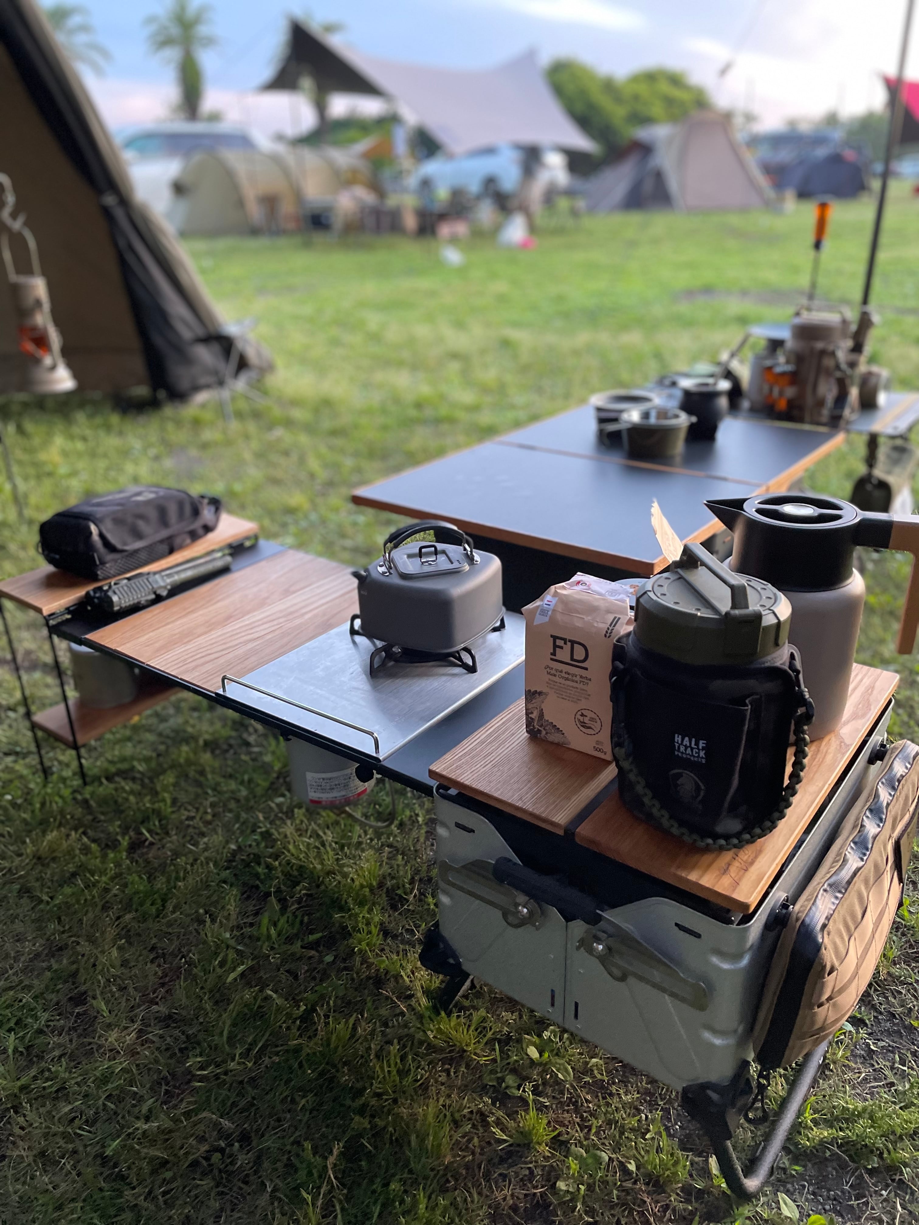 CAMPGEEKS Bridge-topナラブラック×レーザー天板