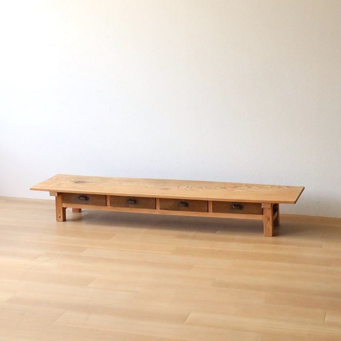 アンティーク 無垢材 ローボード テレビ台 マツ スギ 木味 無塗装 | RENOKA