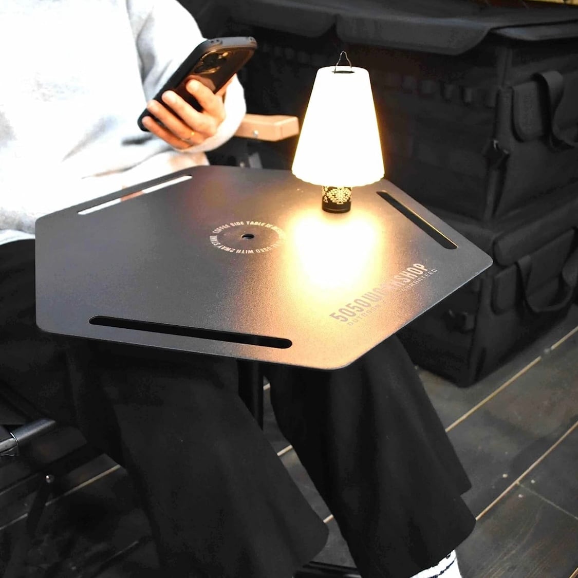 5050WORKSHOP コーヒーサイドテーブル + ランタンハンガー COFFEE SIDE