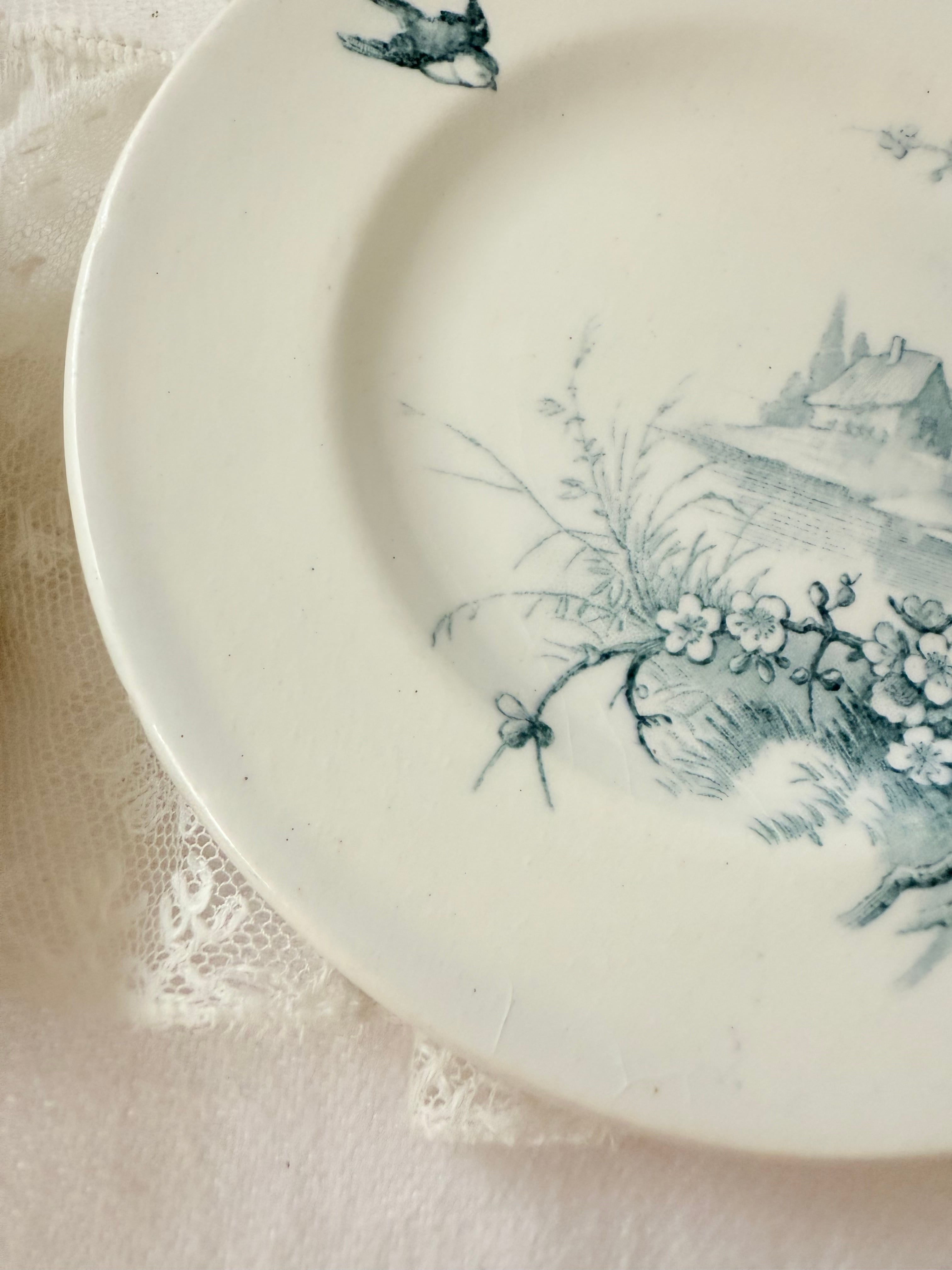 Gien dinette Paysages ジアン おままごと プレート フランス