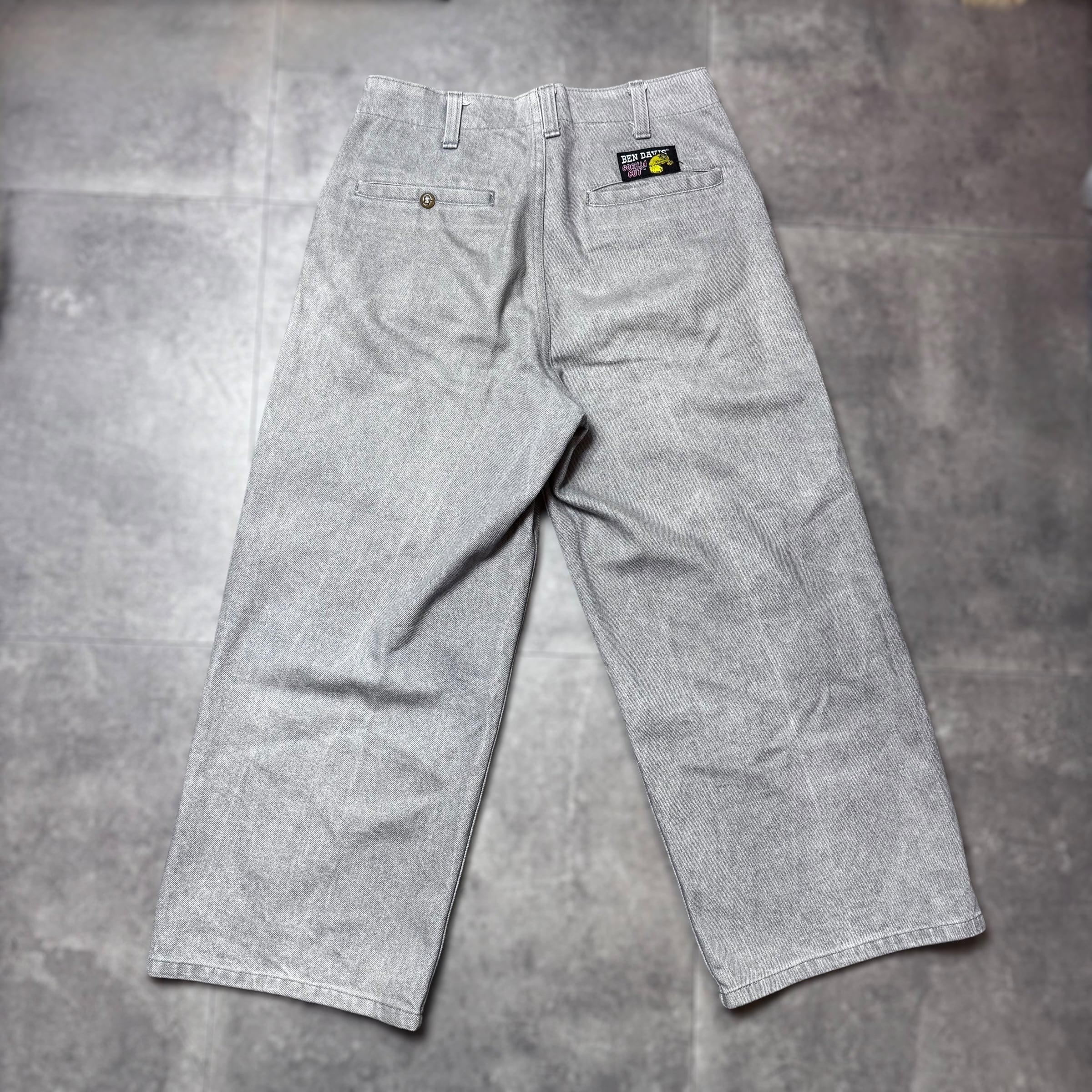 90s 極太 Ben Davis フリスコパンツ デニム W34 極太 90s BEN DAVIS
