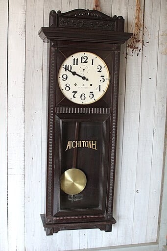 愛知時計製 大型柱時計 秒針付き | denbee 古道具