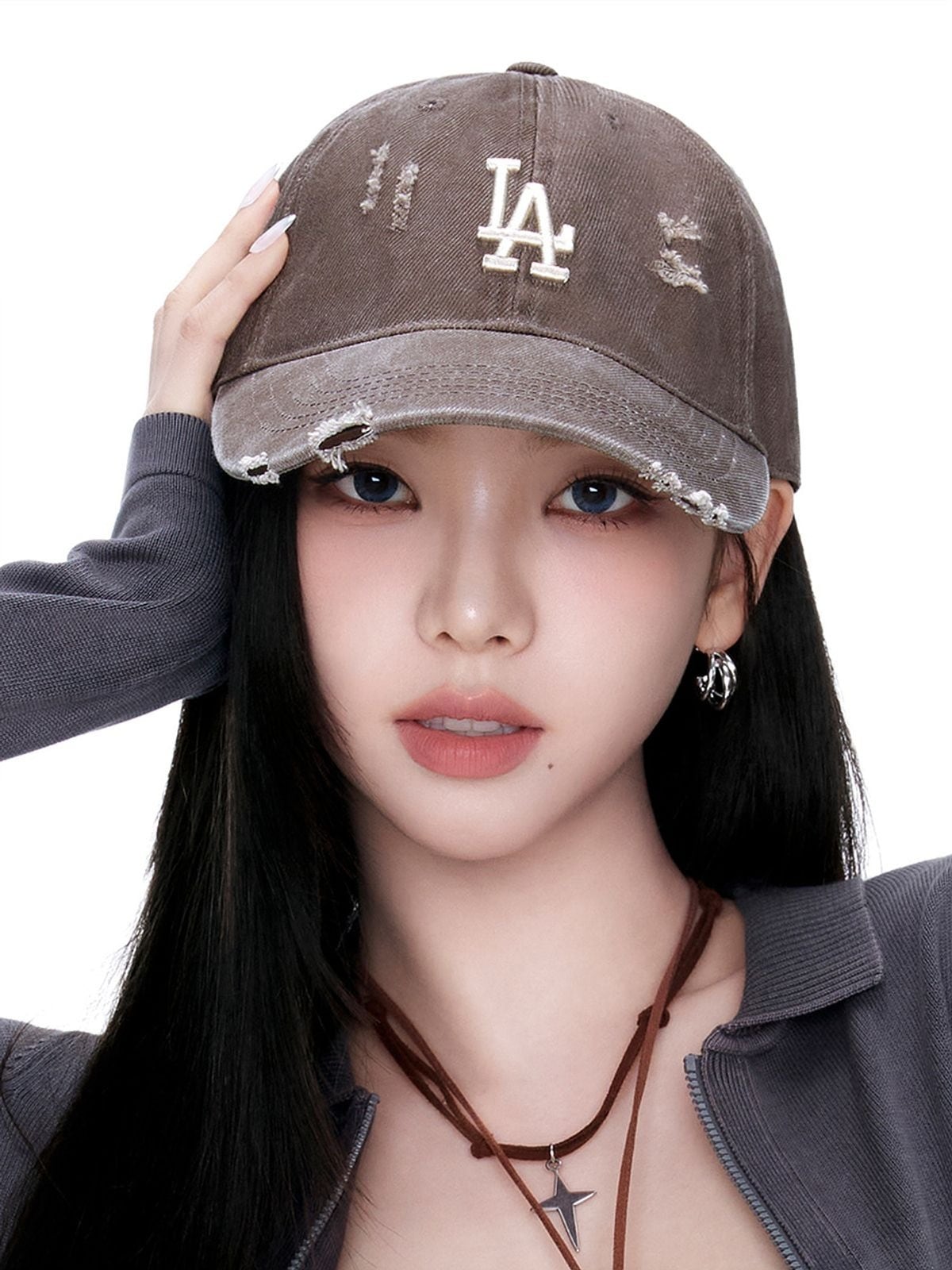 aespa カリナ KARINA MLB ボールキャップ 57 フォトカード付 aespa