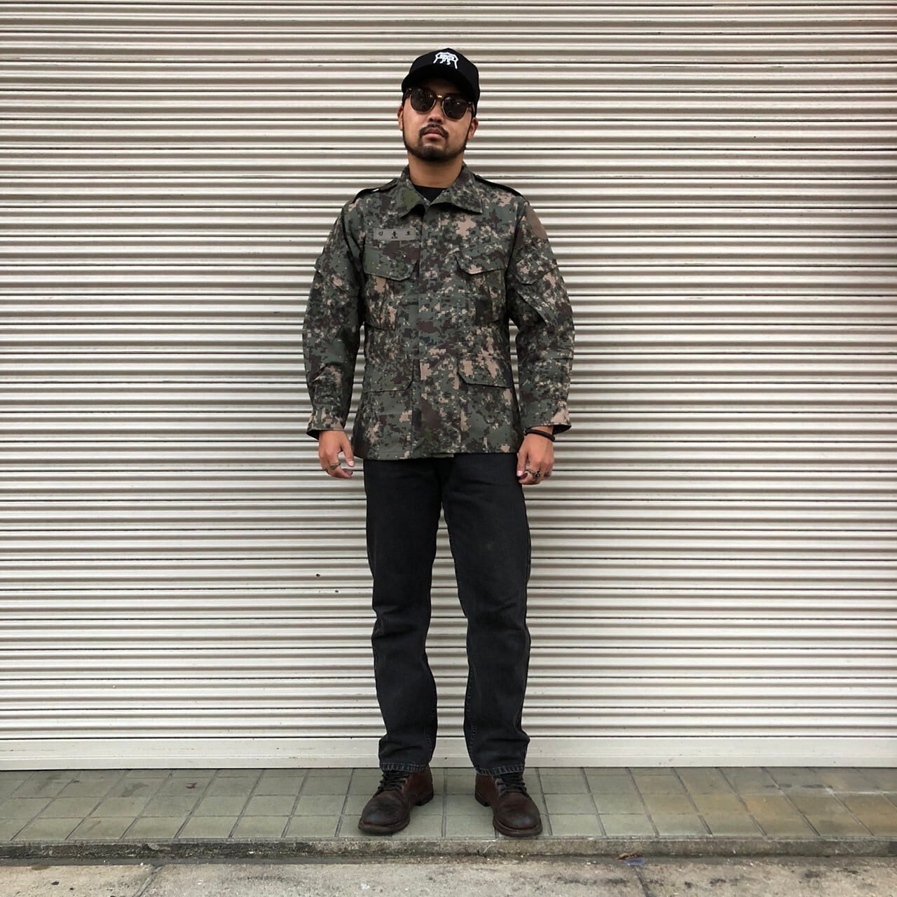 韓国陸軍 デジタル迷彩フィールドジャケット 韓国軍実物 二重生地 韓国
