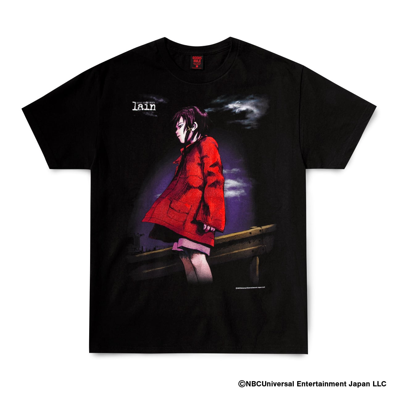 serial experiments lain × GEEKS RULE 15 SILKSCREEN PRINTING T