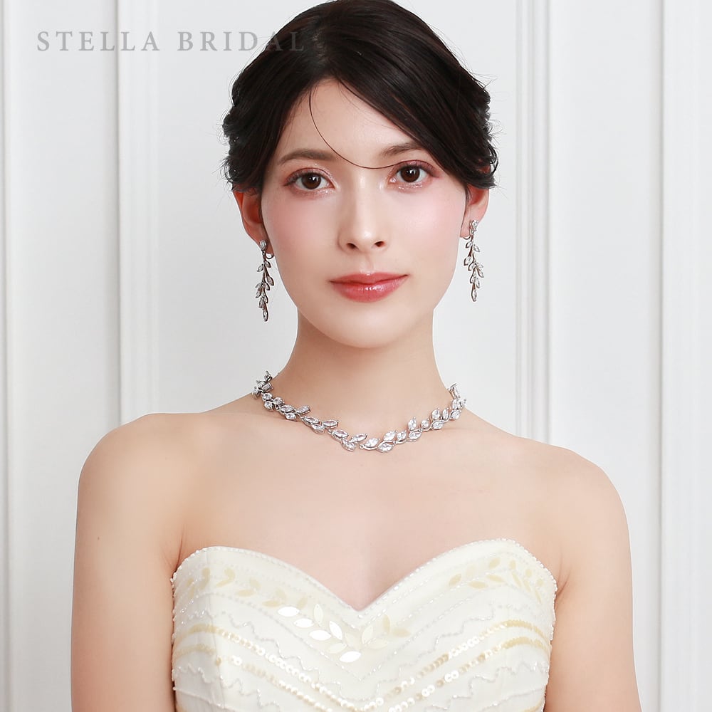 TVドラマ使用＊キュービックジルコニア ブライダルイヤリング&ピアス