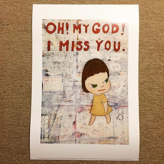 ポスター「奈良美智 OH! MY GOD! I MISS YOU.（33×48）」 | 古本