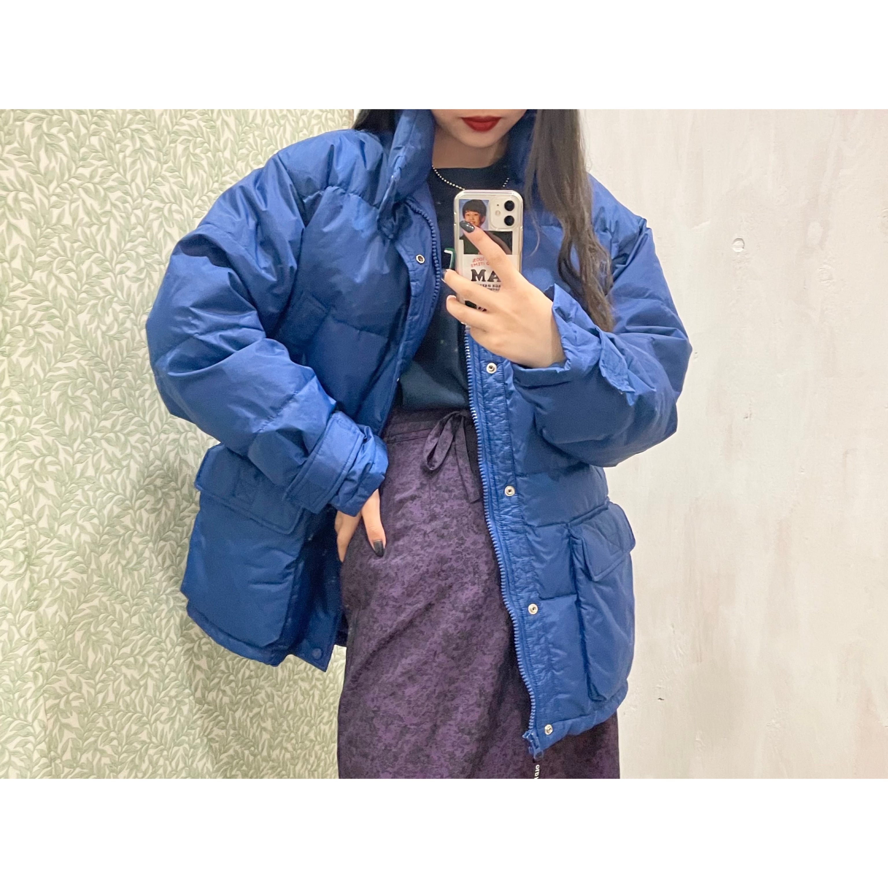 OLDNAVY/downjacket/blue/オールドネイビー/ヴィンテージ/ダウン