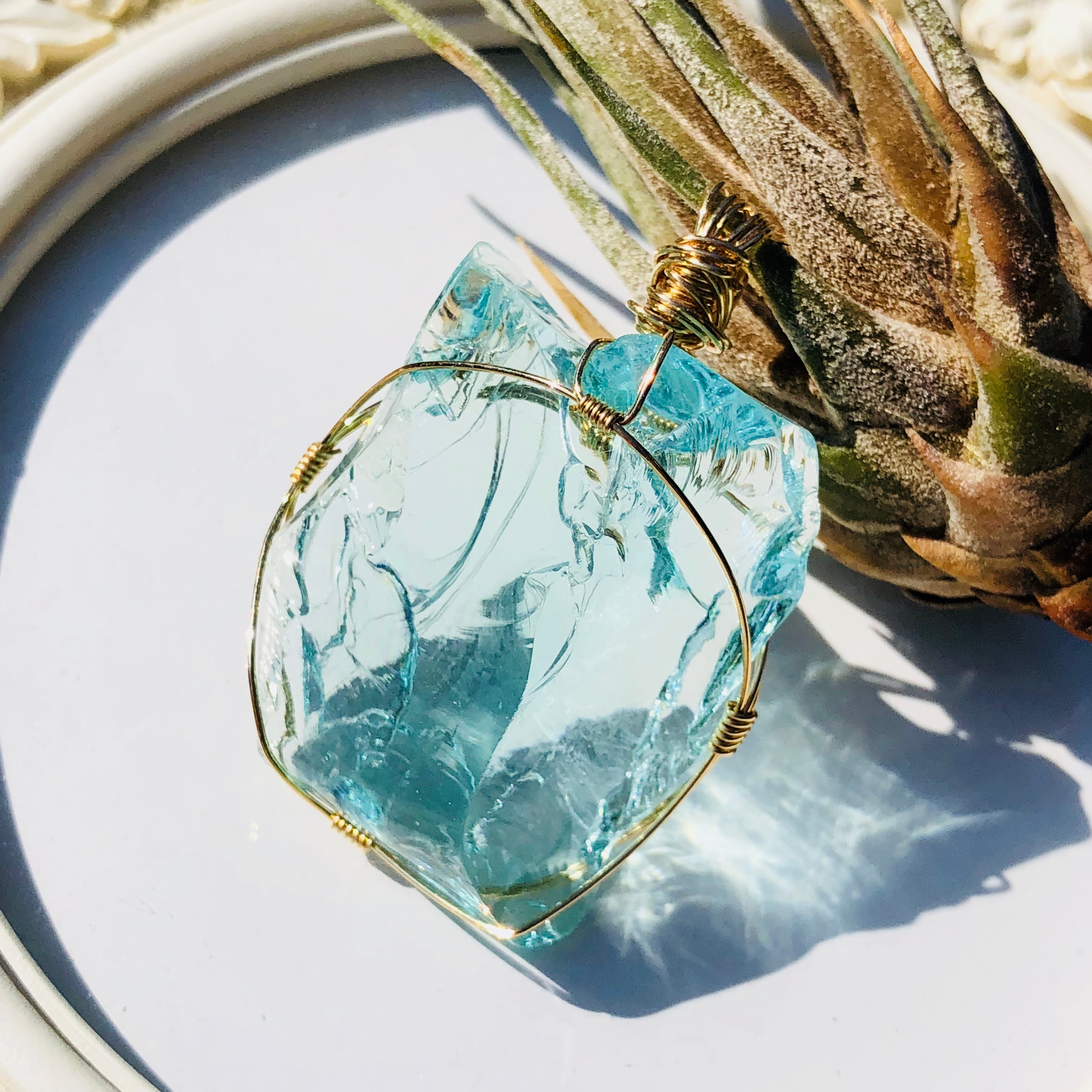 シエラネバダ産アンダラクリスタル☆宝石質～Gem Cyan Angel～【世界で