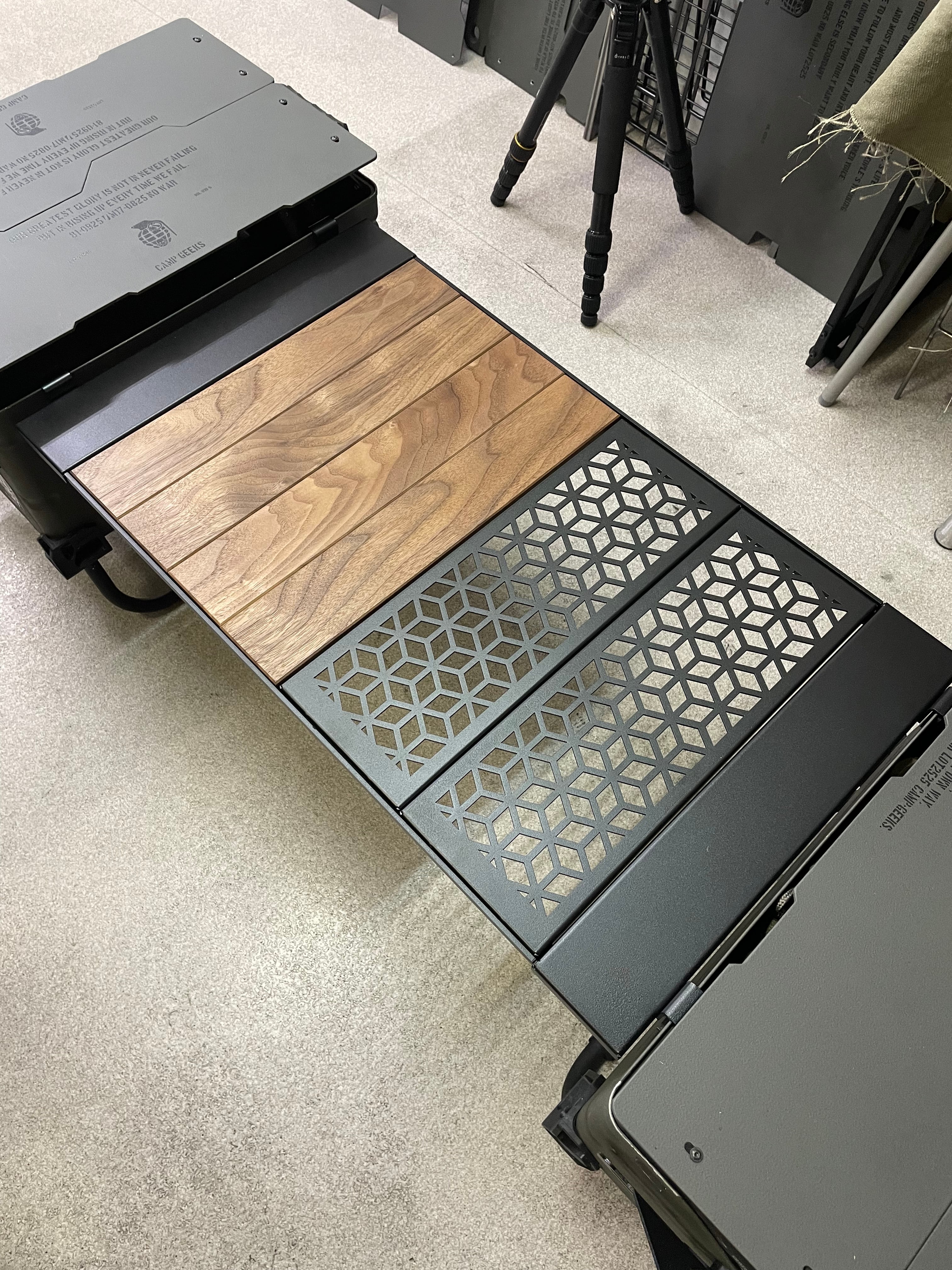 CAMPGEEKS Bridge-topナラブラック×レーザー天板