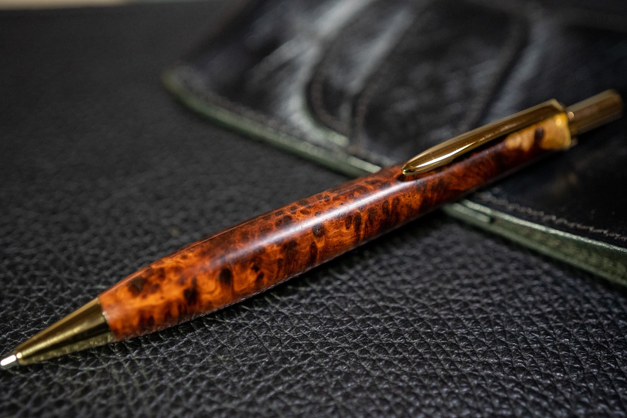 木軸ペン工房 金木犀 特上マーブルウッド シャープペン 金木犀