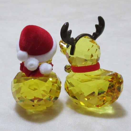 スワロフスキー 「ハッピーダック サンタとトナカイ」（Santa Reindeer