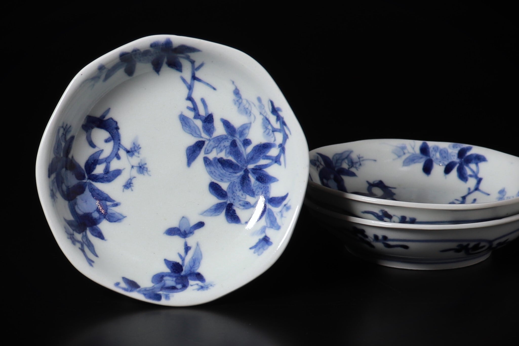 大聖寺伊万里金襴手菊花紋の図8寸菊皿E367AS-CUz