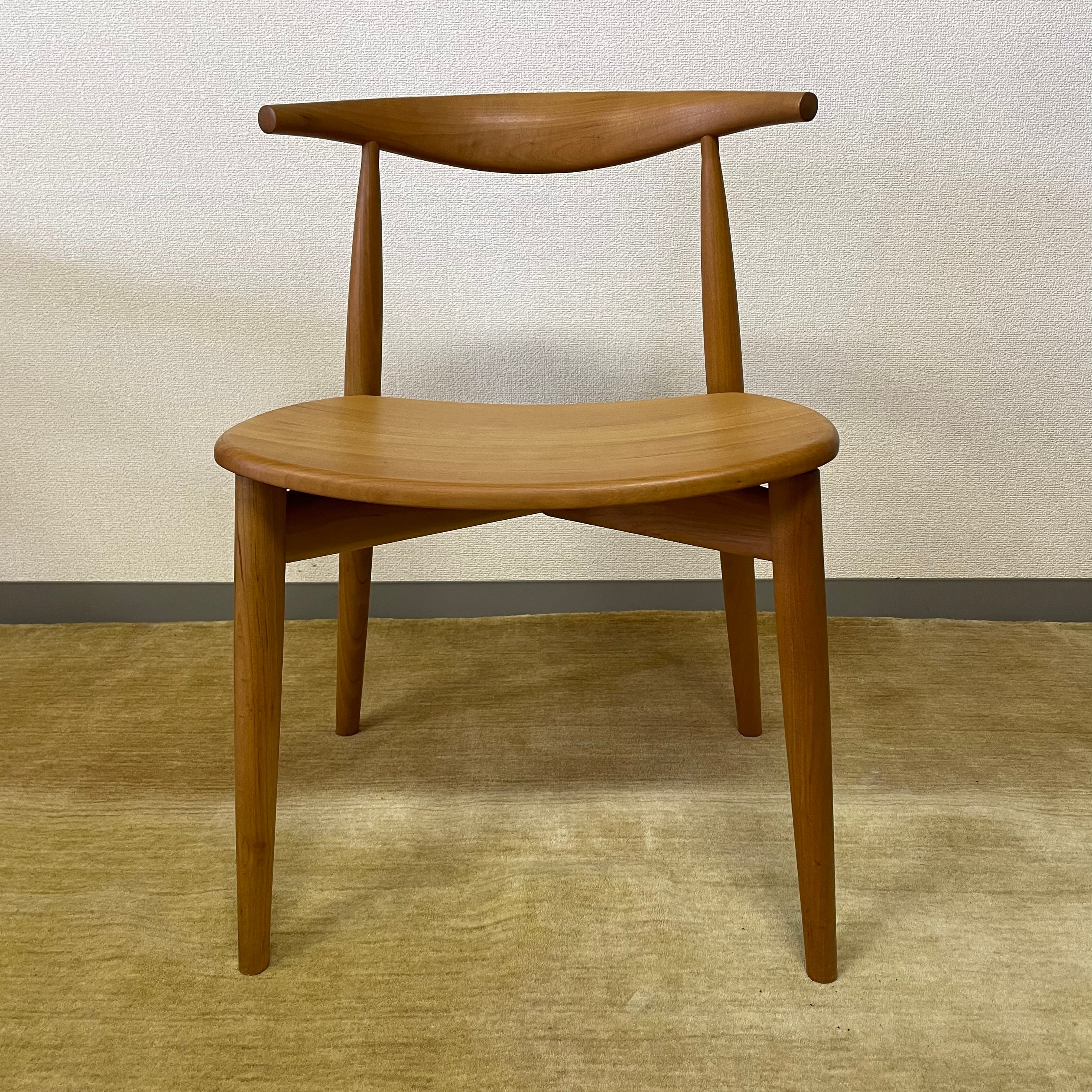 桜餅様 R631 アンティーク ダイニング椅子、花柄、1脚、幅52cm Used