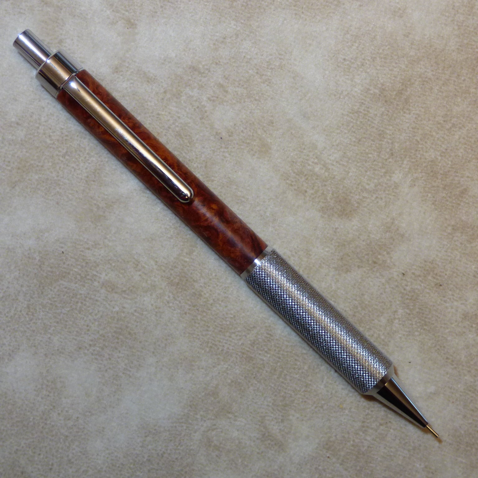 クラフトエー crafta MP202 本花梨瘤紅白 シャープペンシル