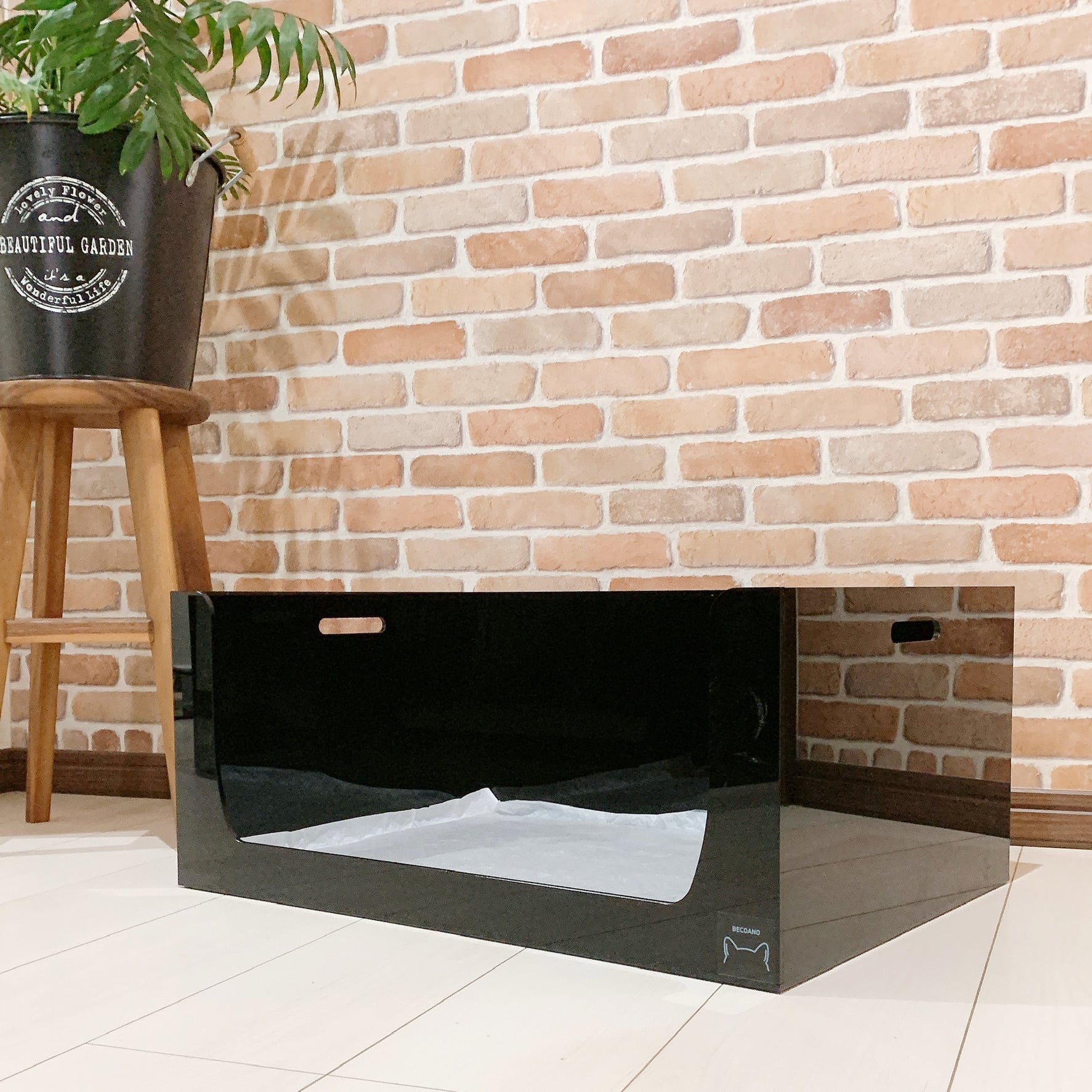 ペットアクリルトイレ ICHIGOtype ワイドサイズ オーダーメイド ペット