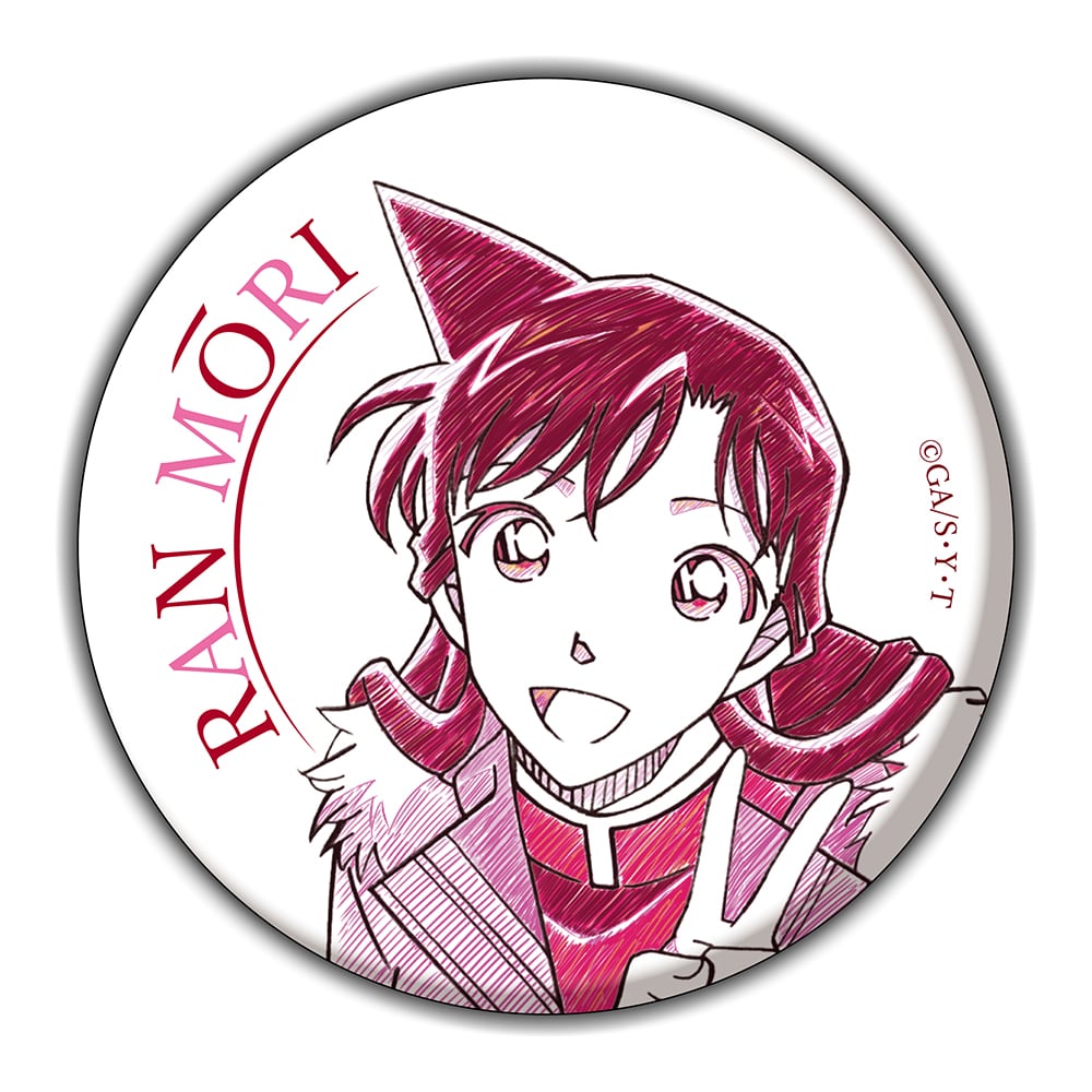 名探偵コナン 毛利蘭 公式アプリ 場面写 缶バッジ 4点セット 名探偵