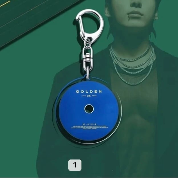 BTS JUNGKOOK GOLDEN CD型 SOLO アクリル キーホルダー | KPOWER