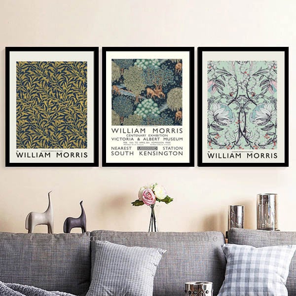 単品 33×43cm アートパネル 枠付き フレーム絵画 ウィリアムモリス