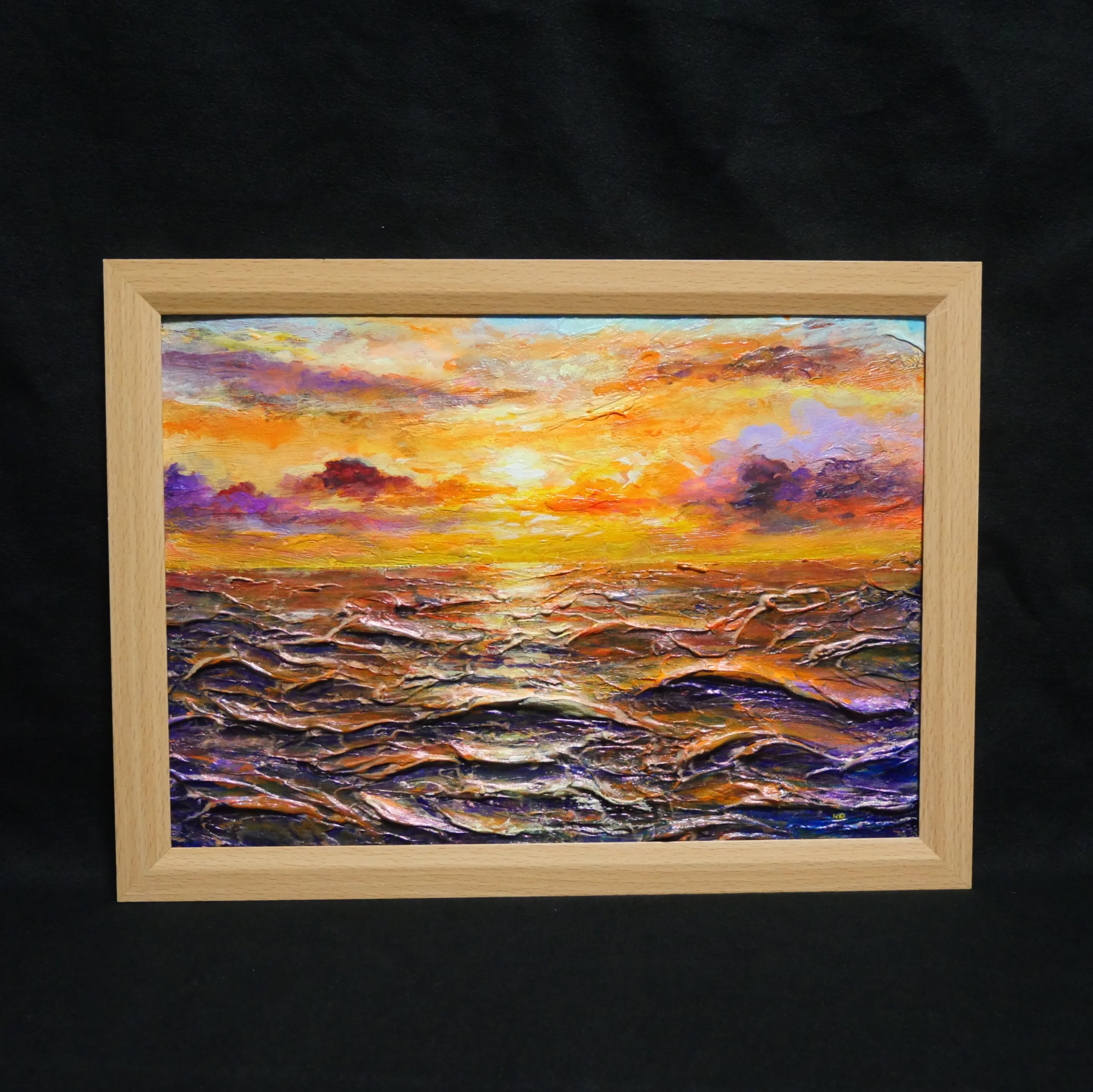 油絵 油彩 油彩画 絵 絵画 絵【彼岸花の森】 油絵 油彩 油彩画 絵画