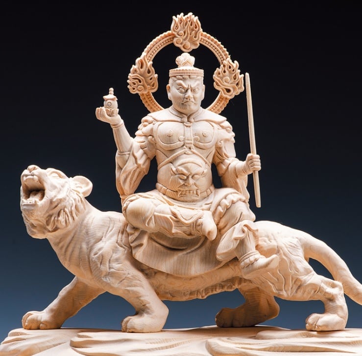 黄楊彫り 猛虎 【公式通販】 黄楊彫り 猛虎