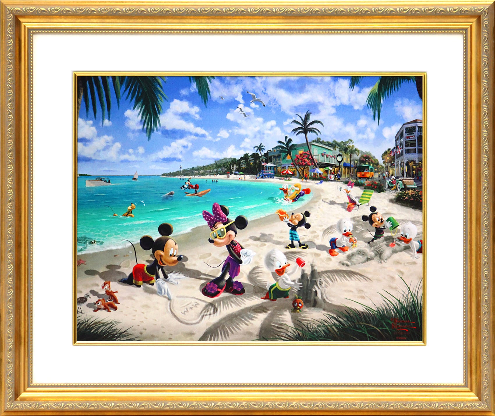 ラッセン ディズニー コラボ UNDER THE SEA ポスター 額装品 ラッセン