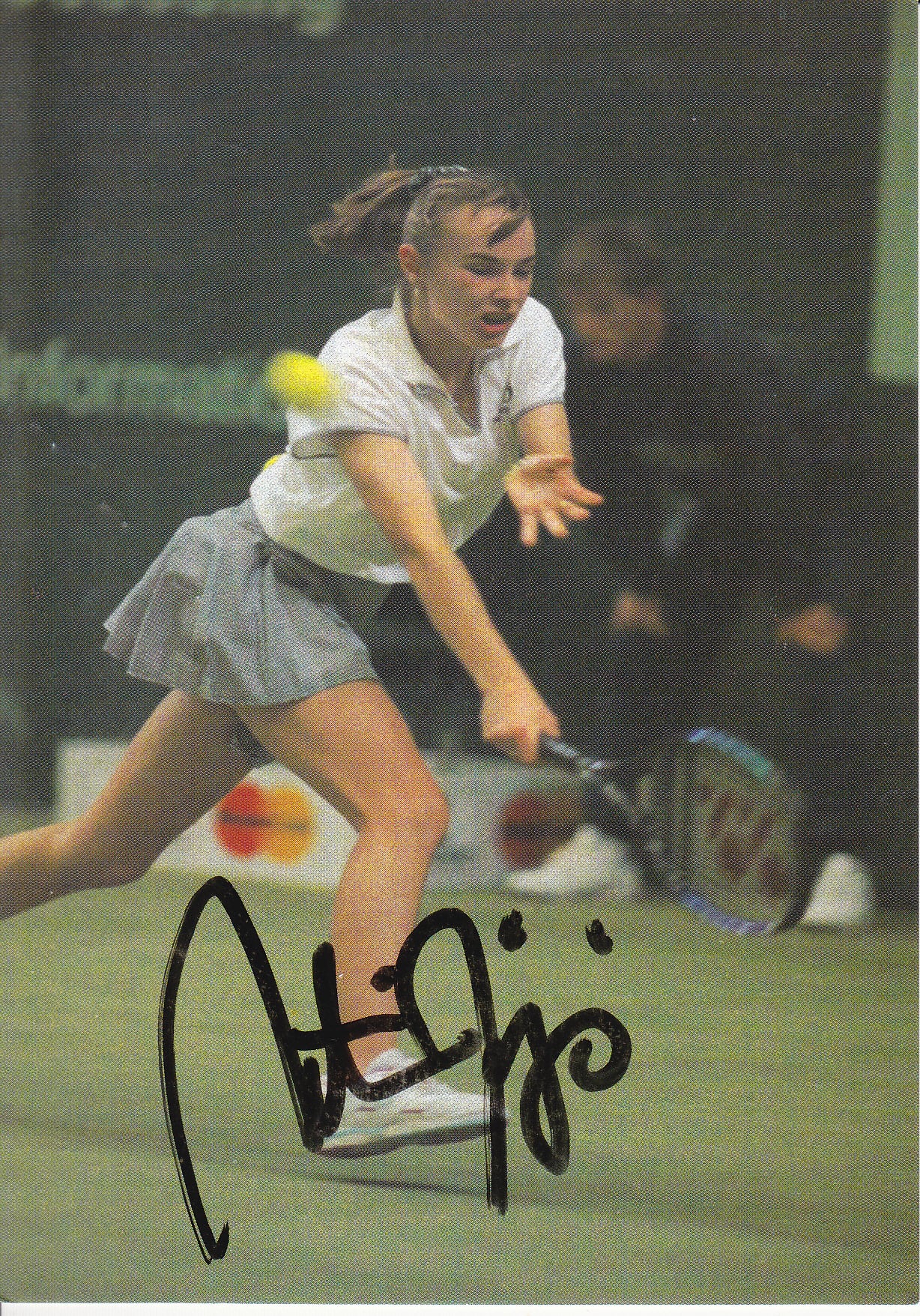 マルチナ・ヒンギス直筆サイン入り2Lサイズ写真…スイスプロテニスプレー