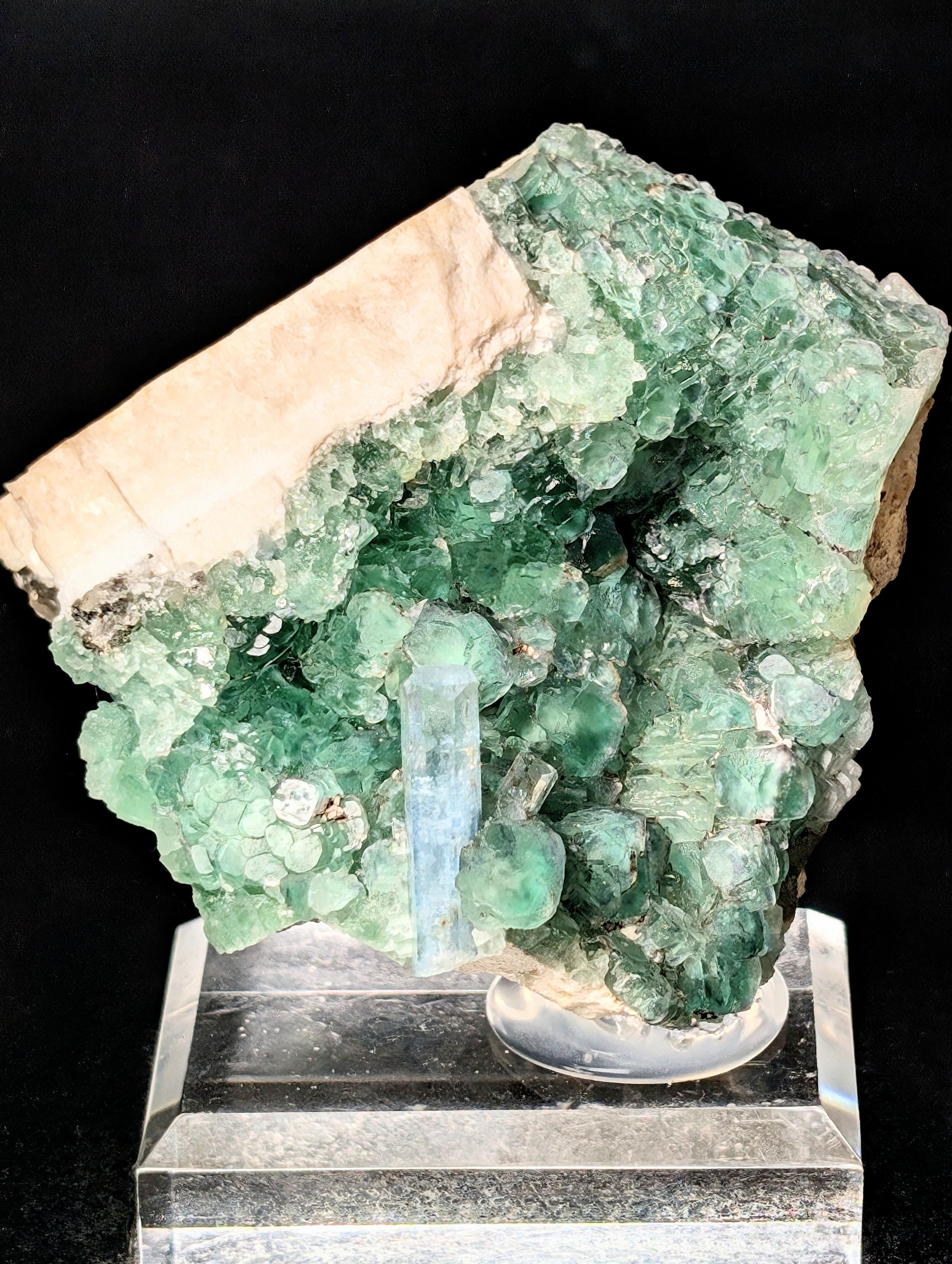 ヤオガンシンフローライト・デザートローズ・カルサイト