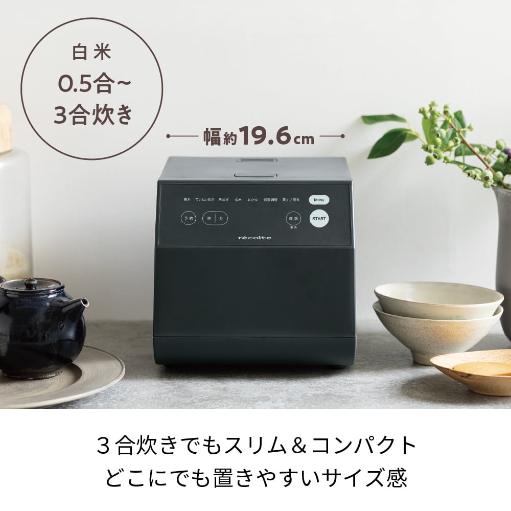 レコルト クッキングライスクッカー ／ グレー RCR-2(GY) | レコルト