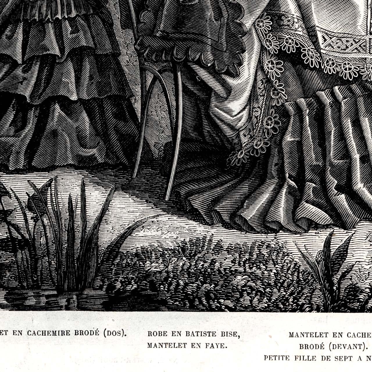 印刷用350dpiデータ】1873 フランスファッション誌『 La Mode