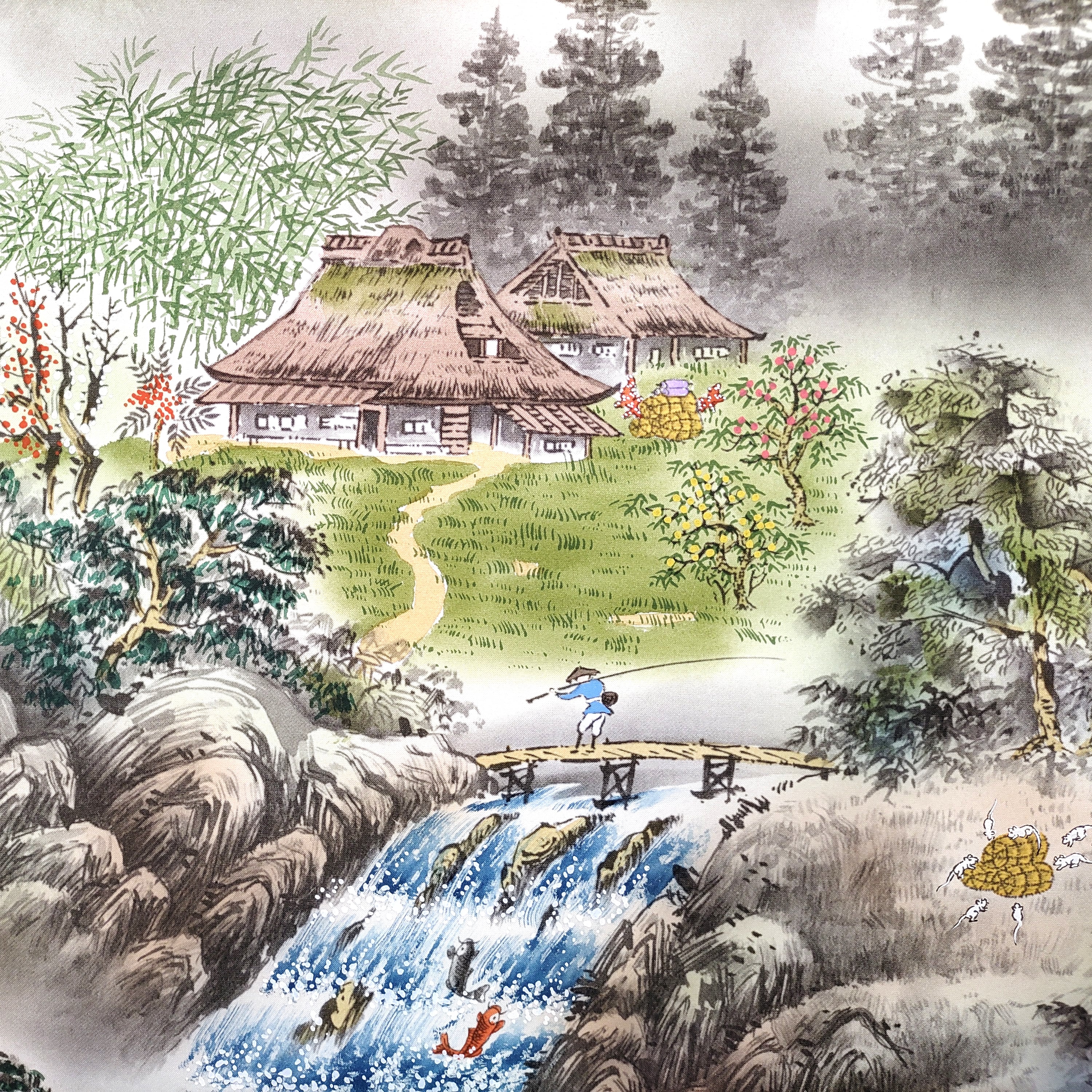 河合規仁先生最新作品「夕暮れ帰り道」掛け軸 新入荷！ 河合規仁先生