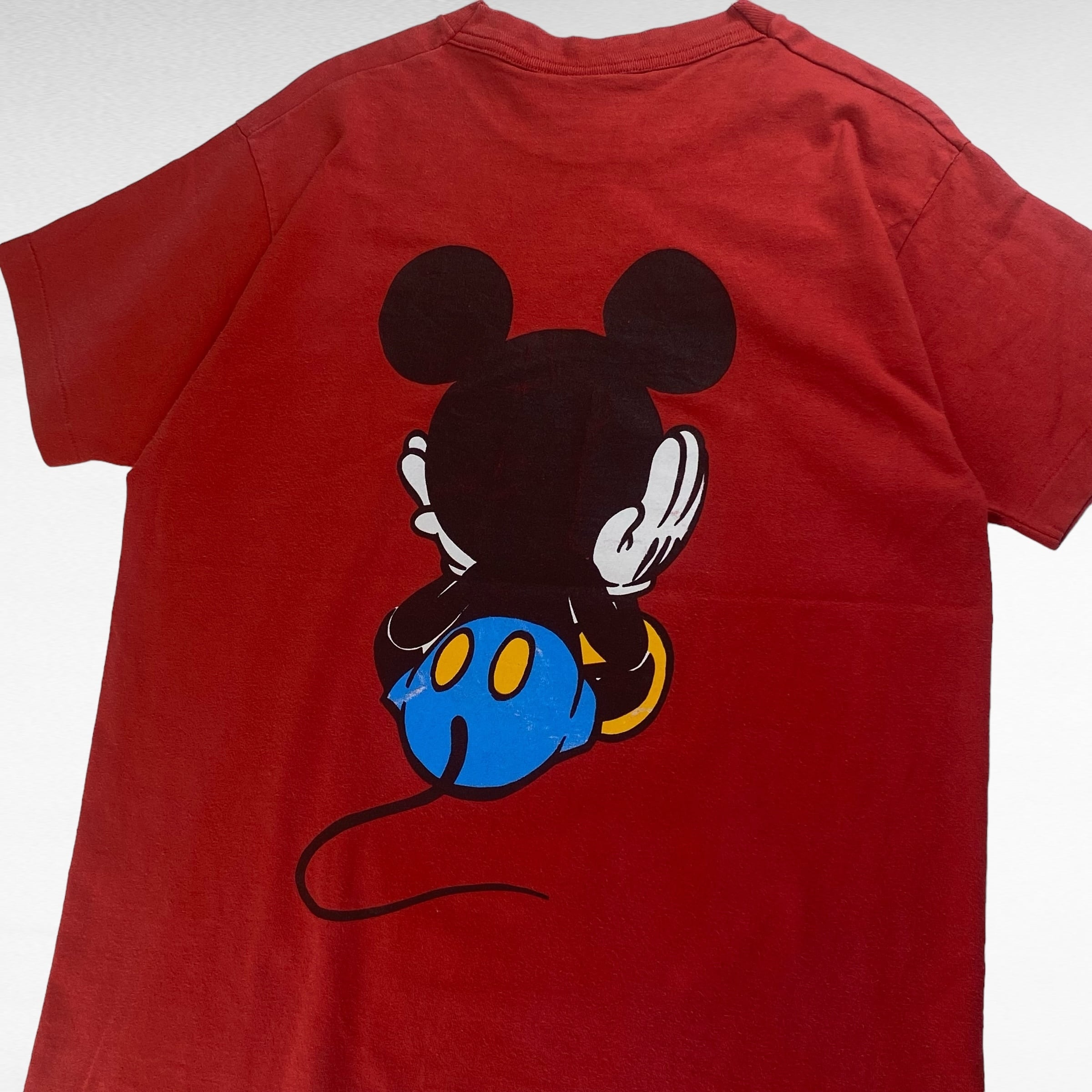 Disney vintage 工場 ヴィンテージ T お座り ミッキー 90s 美品 Disney
