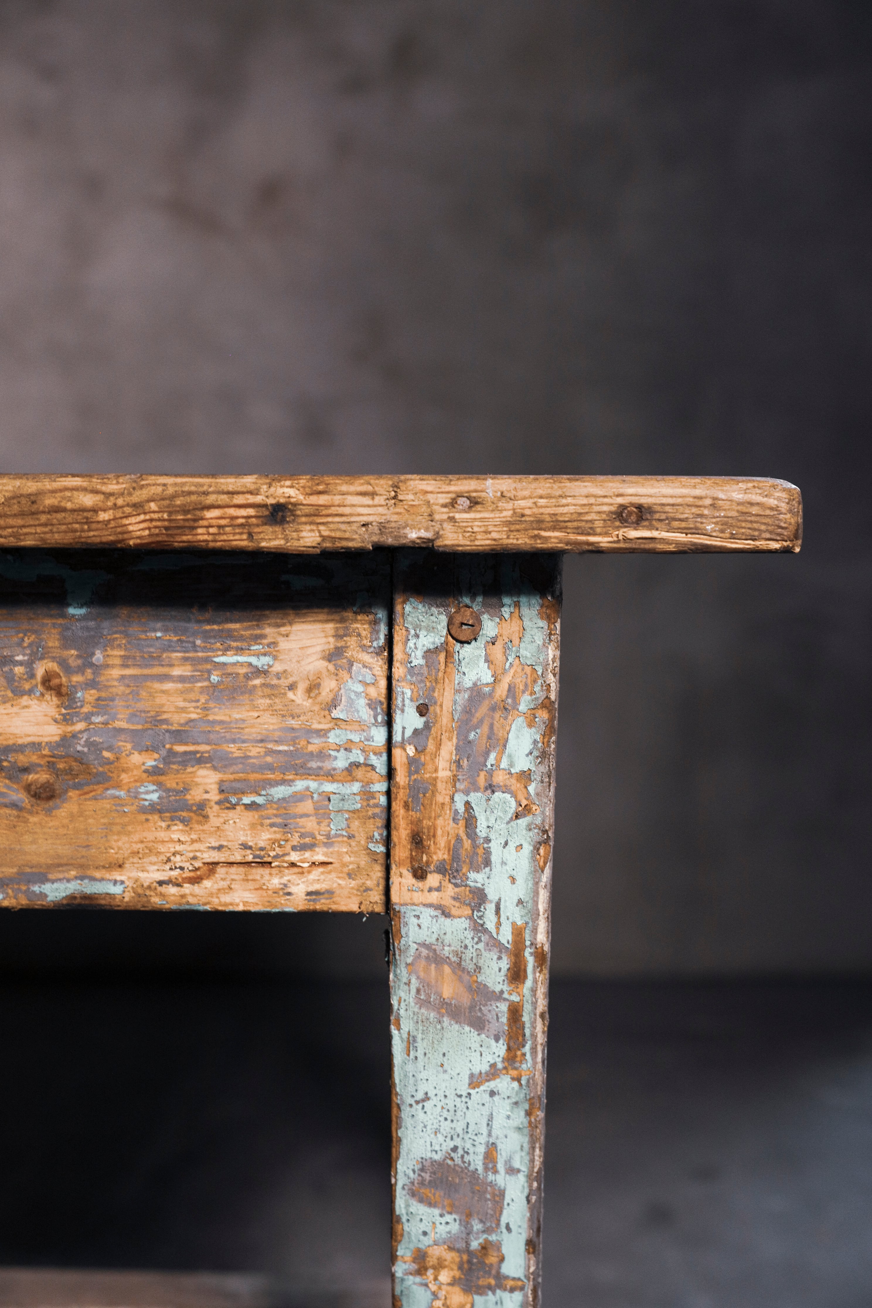 テーブル/ワークテーブル/アンティークテーブル/作業台/作業机