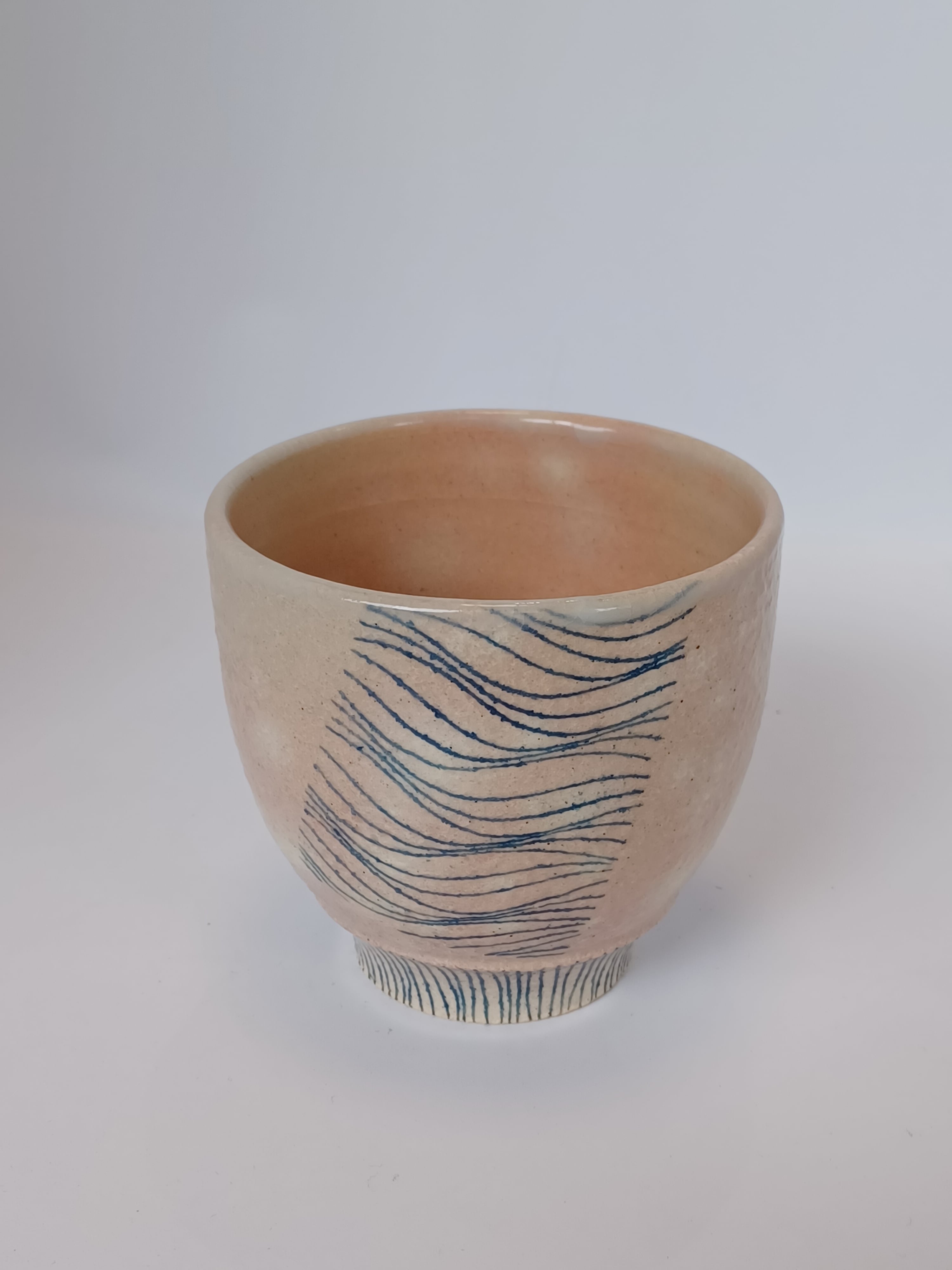 抹茶茶碗 唐津焼 鏡山窯 井上東也 お 【茶器/茶道具 抹茶茶碗】 絵唐津焼き