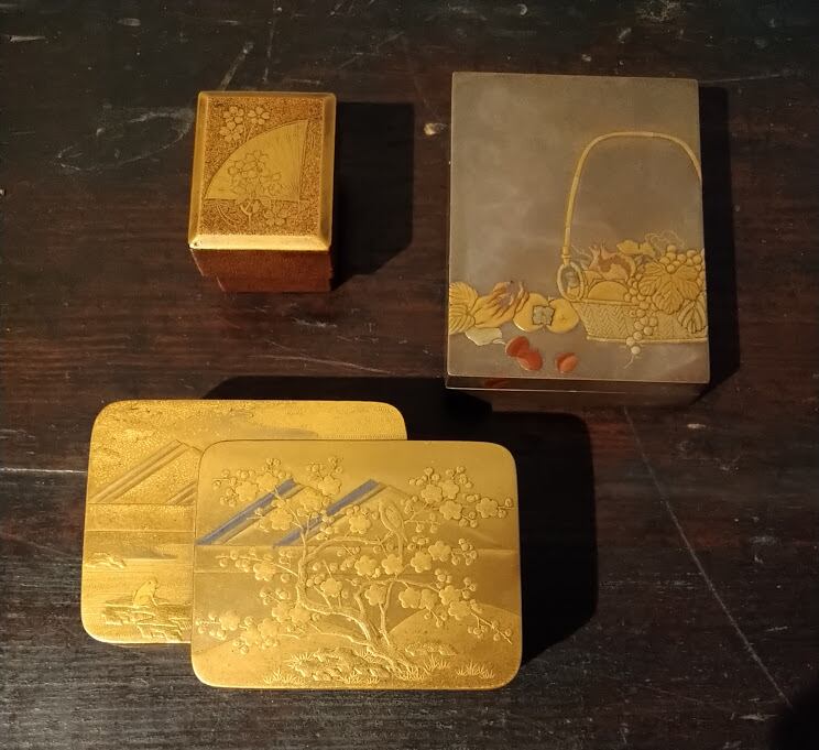 76*67陶芸 香合 鬼面 置物 茶道具 水次 骨董 76*67陶芸 香合 鬼面 置物