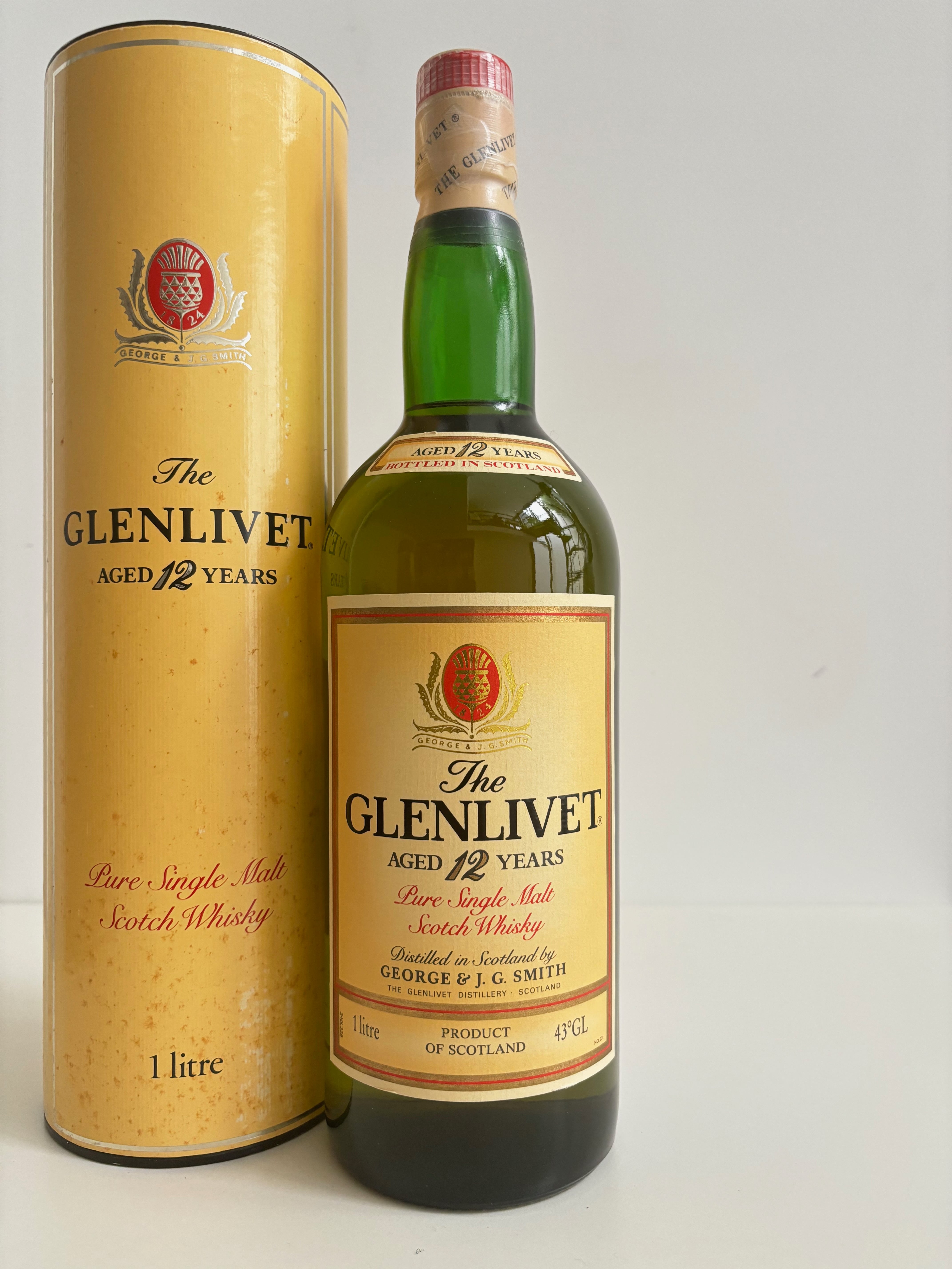 グレンリヴェット 12年 43％ 1000ml 80年代流通 グレンリベット | コマスピ