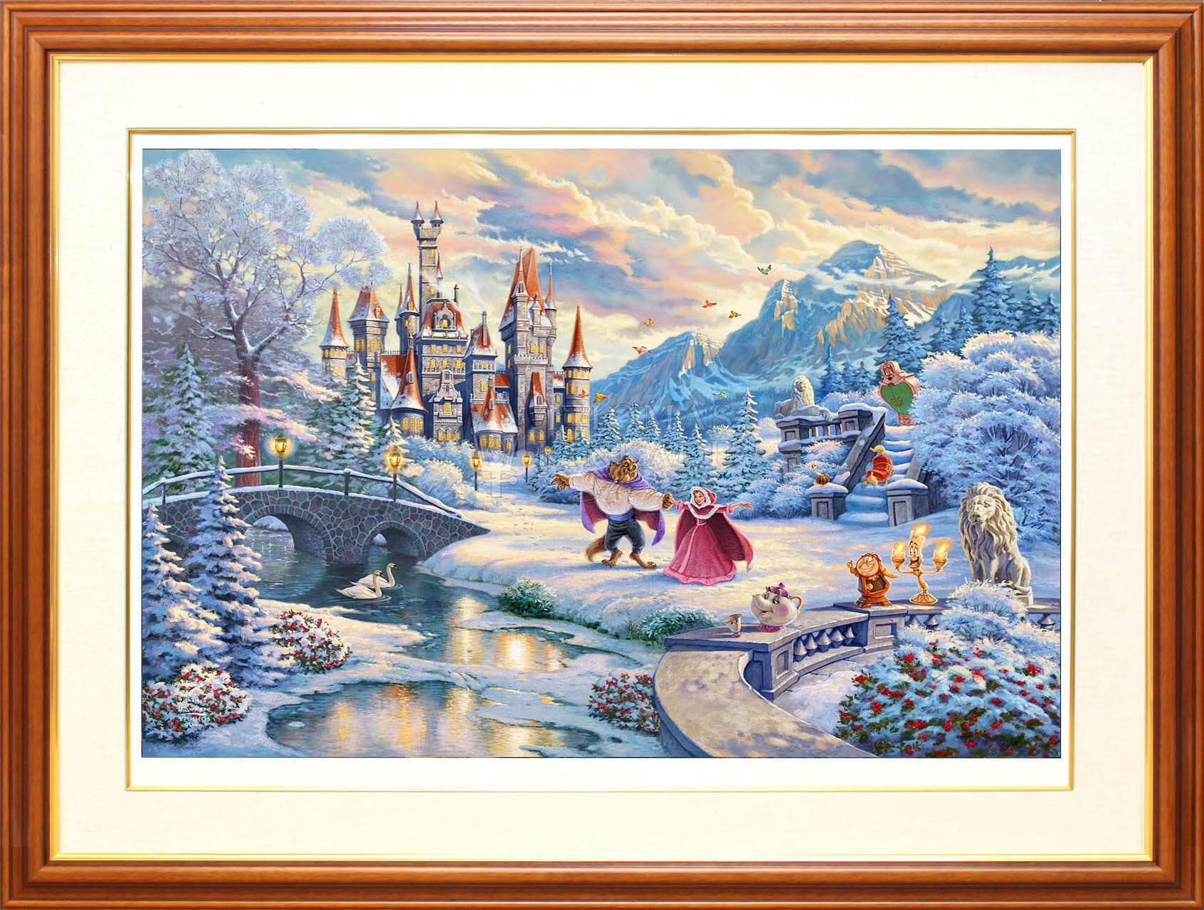 ディズニー絵画 美女と野獣/ウインター エンチャントメント 作品証明書