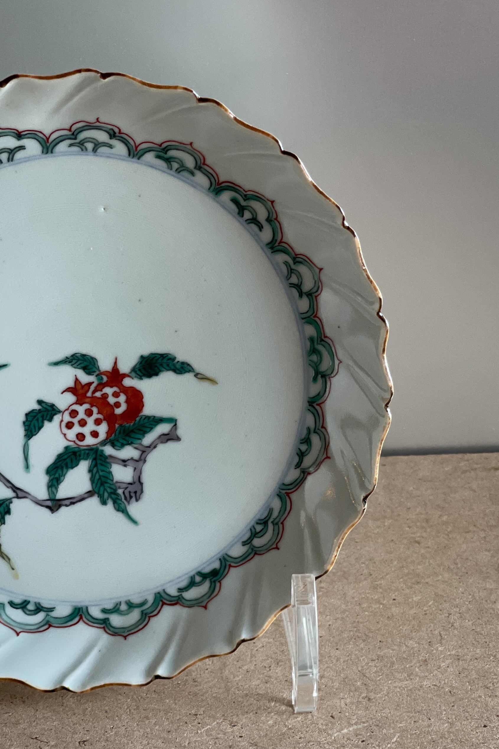 5枚セット 新渡 鯉図 小皿・平盃（径9㎝）中国 清朝期