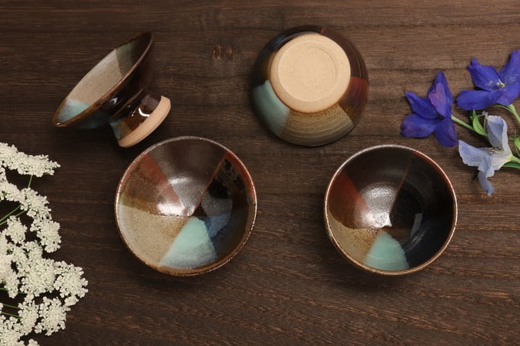 小石原焼 森喜窯 ぐい呑み お猪口 Koishiwara-yaki Sake cup #060 | 和