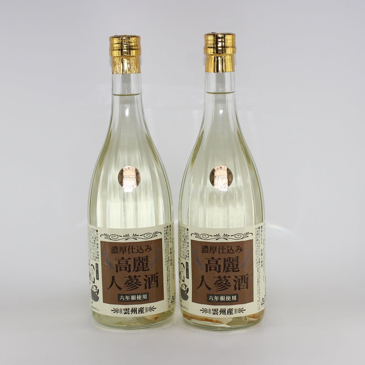 濃厚仕込み 高麗人参酒 クリアボトル 720ml 2本 | 北陸醗酵工業株式会社