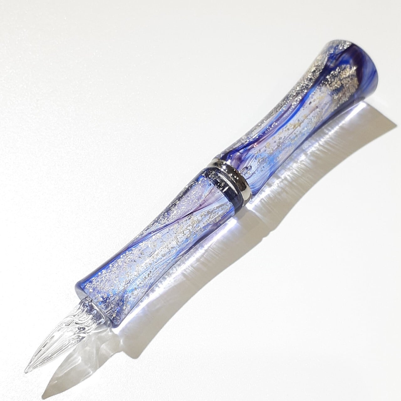 glass studio Toos ガラスペン TAKETORI 月の鏡 TAKETORI 月の鏡 紺藍 銀