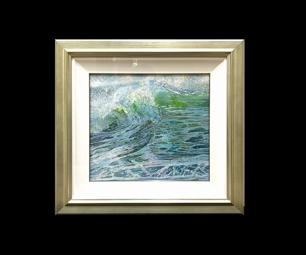 エメラルドグリーンの波しぶき | OLA VERDE | Gallery Enatsu 江夏画廊