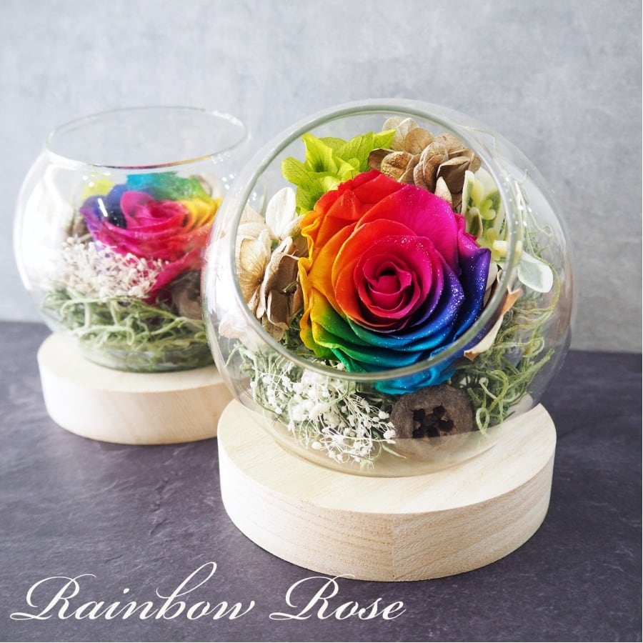 ガラス細工 薔薇 いろんな色 No.13 〜17 ガラス細工 薔薇 いろんな色