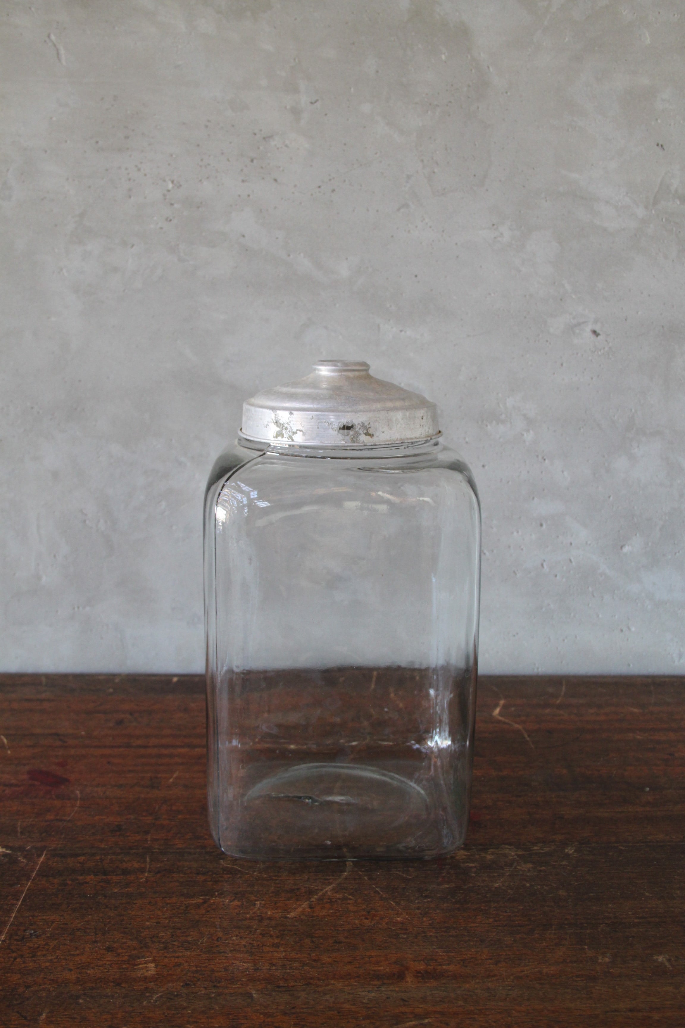 送料無料】菓子瓶 古道具/アンティーク/瓶/レトロ/ガラス/蓋 | はこと