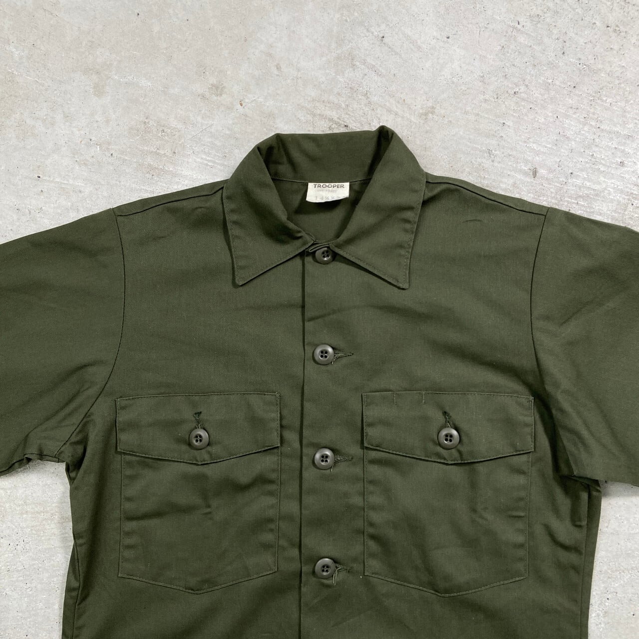 80年代頃 TROOPER 民間品 U.S.ARMY ユーティリティシャツ ミリタリー