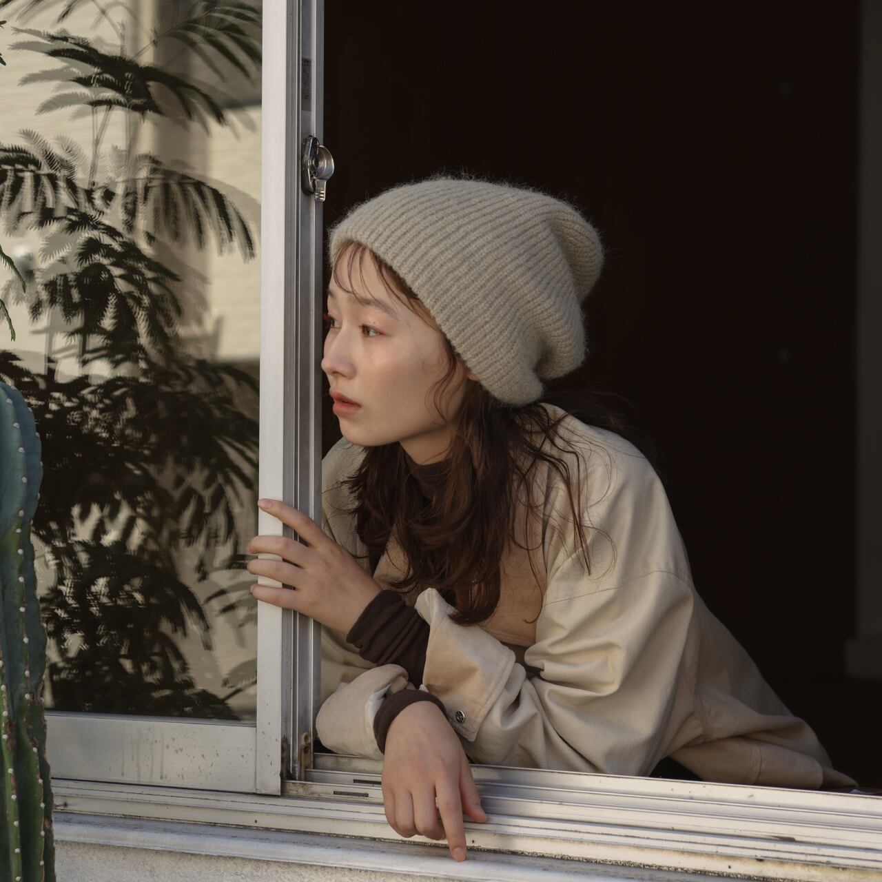 loose fit beanie / ivory | CALME /カルム -Lifestyle Shop-