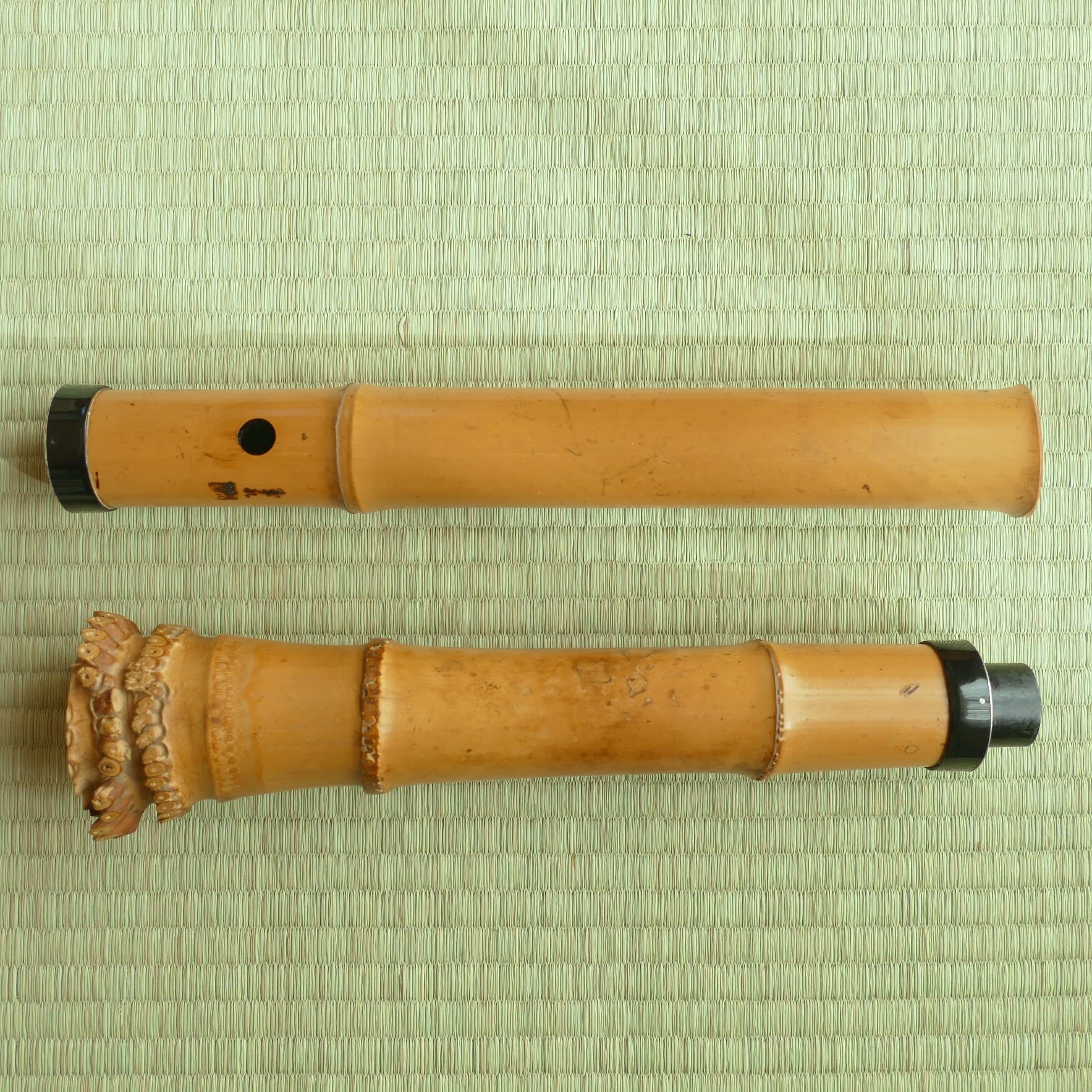 尺八1尺8寸玉晃銘袋附き [B27039] 尺八1尺8寸玉晃銘袋附き [B27039] 尺