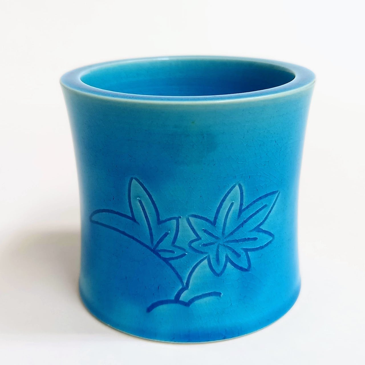 新古】浅黄交趾 紅葉蓋置 中村翠嵐 共箱入 HTK008 | 錦玉堂オンライン