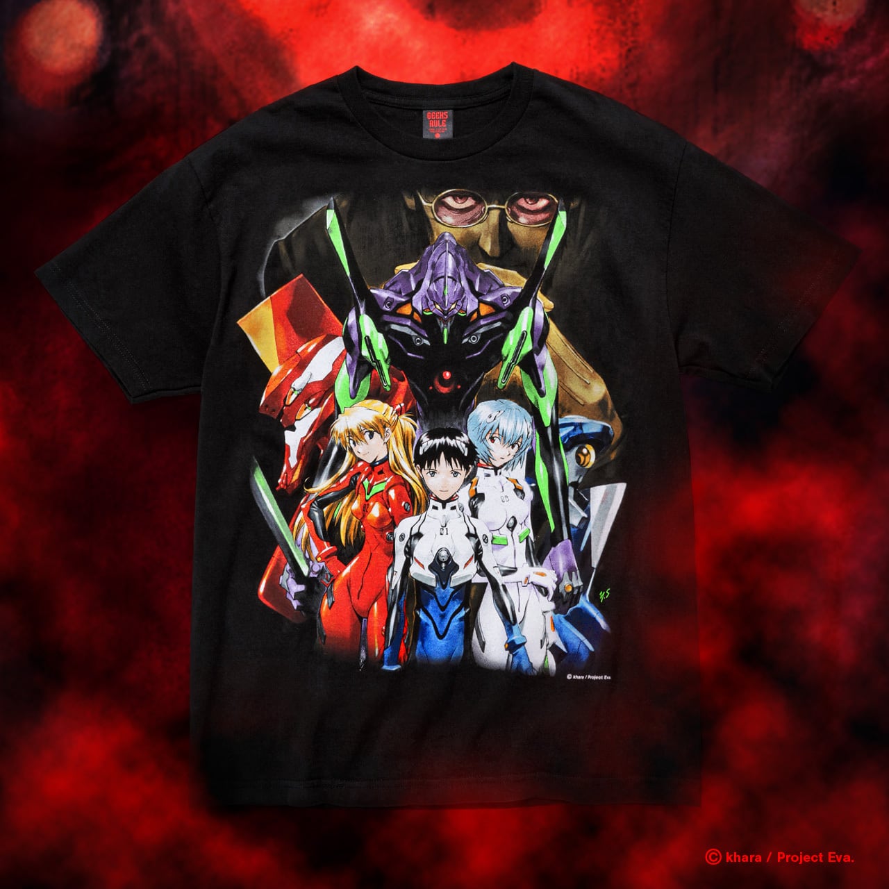 NEON GENESIS EVANGELION × GEEKS RULE 15 SILKSCREEN PRINTING T
