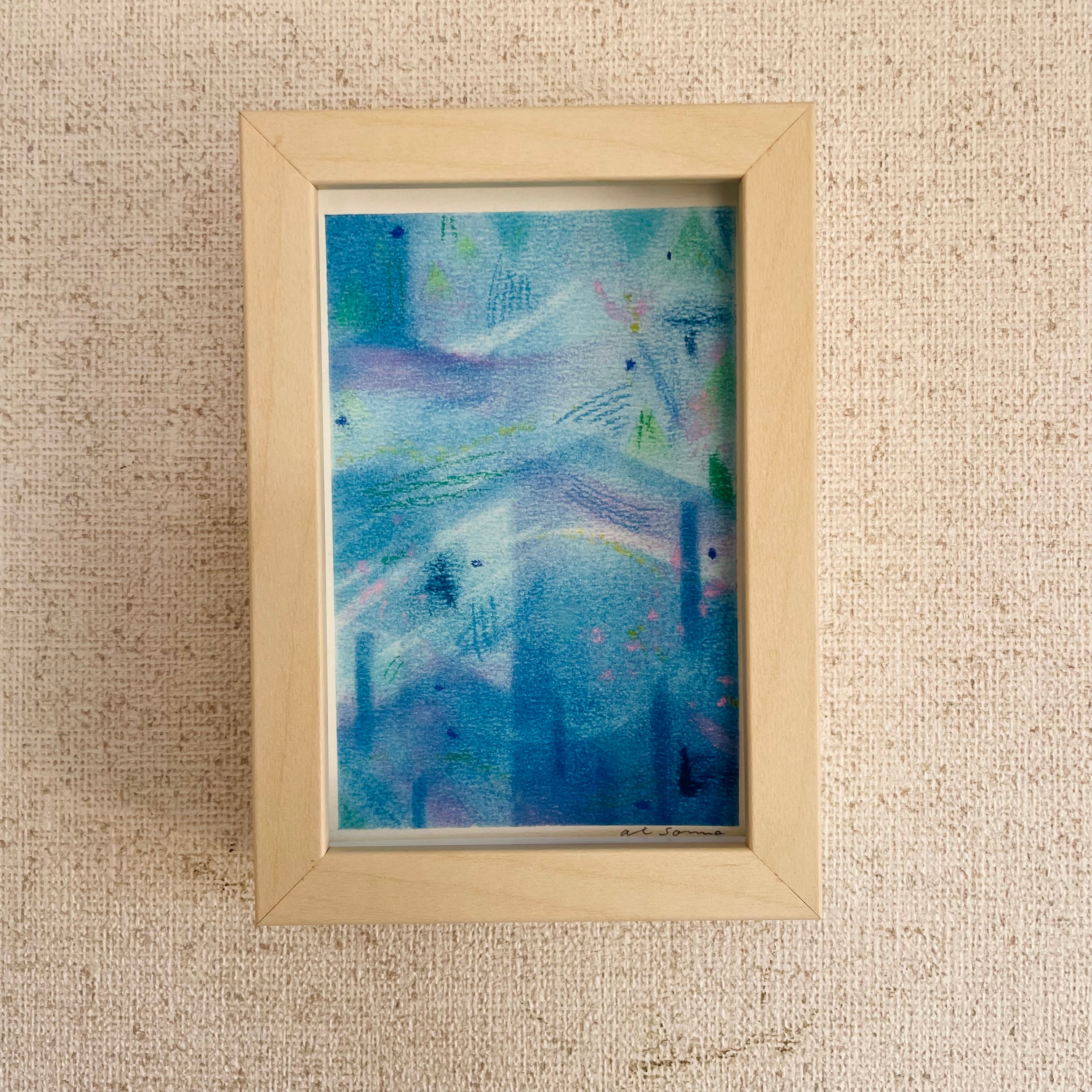 抽象的なパステル画 A4サイズ 抽象的なパステル画 A4サイズ